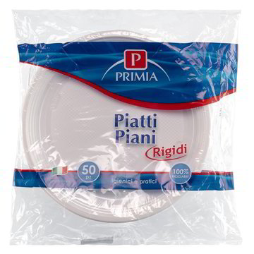 PIATTI DI PLASTICA PIANI PRIMIA PZ. 50 Tigros Spesa Online Piatti, bicchieri e posate di plastica Tigros Spesa Online