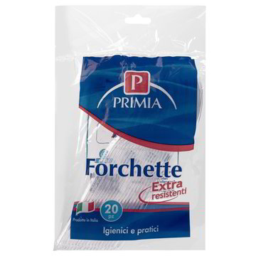 FORCHETTE EXTRA RESISTENTI PRIMIA PZ.20 Tigros Spesa Online Piatti, bicchieri e posate di plastica Tigros Spesa Online