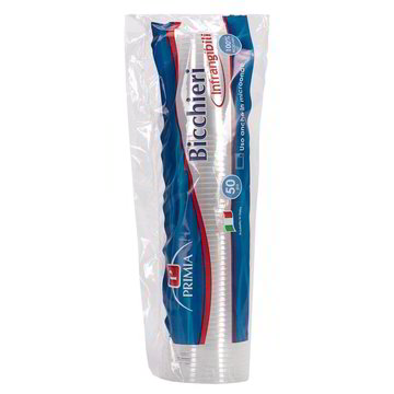 BICCHIERE TRASPARENTE 200CC PRIMIA PZ. 50 Tigros Spesa Online Piatti, bicchieri e posate di plastica Tigros Spesa Online