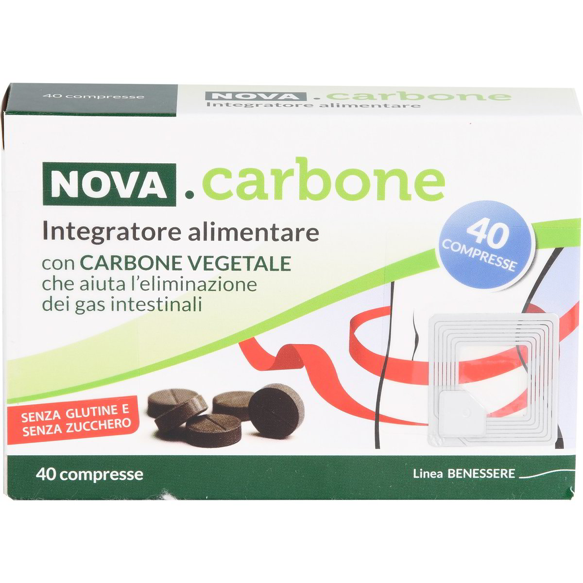 Nova Carbone Vegetale Integratore 40 compresse