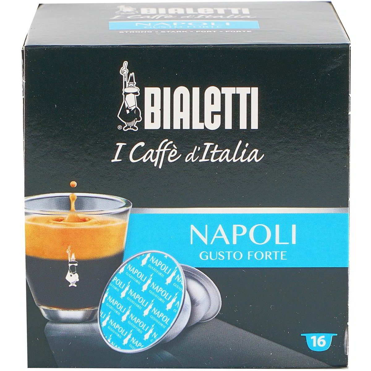 CAPSULE CAFFE' NAPOLI FORTE BIALETTI GR.115 - 16 CAPS - Tigros