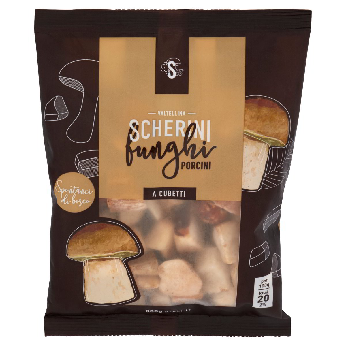 FUNGHI PORCINI CUBETTO SCHERINI GR.300 Tigros