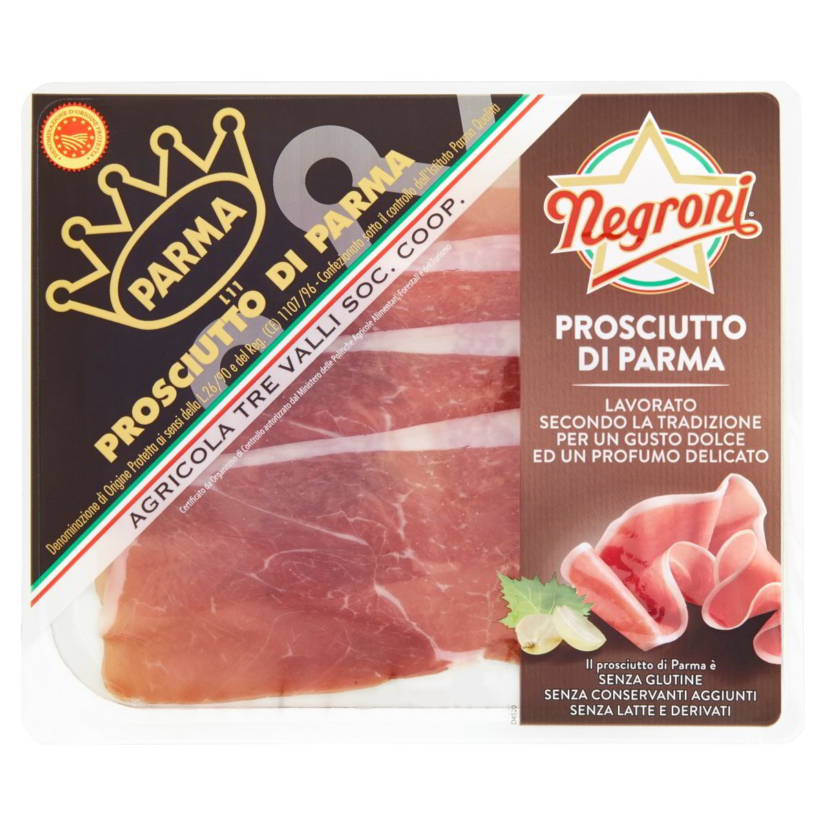 PROSCIUTTO DI PARMA DOP NEGRONI GR.80 Tigros