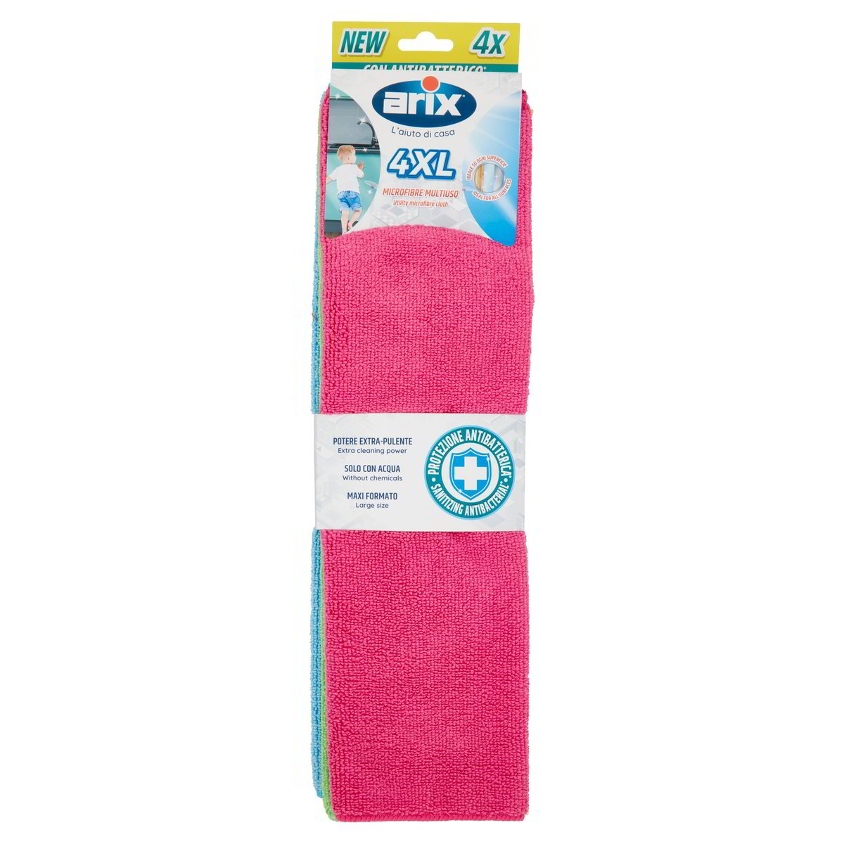 Arix Professional MicroCut 37 - Panno Multiuso In Microfibra Tessile Laser-Cut, Confezione 10 Pezzi, Rosa, Senza Cuciture