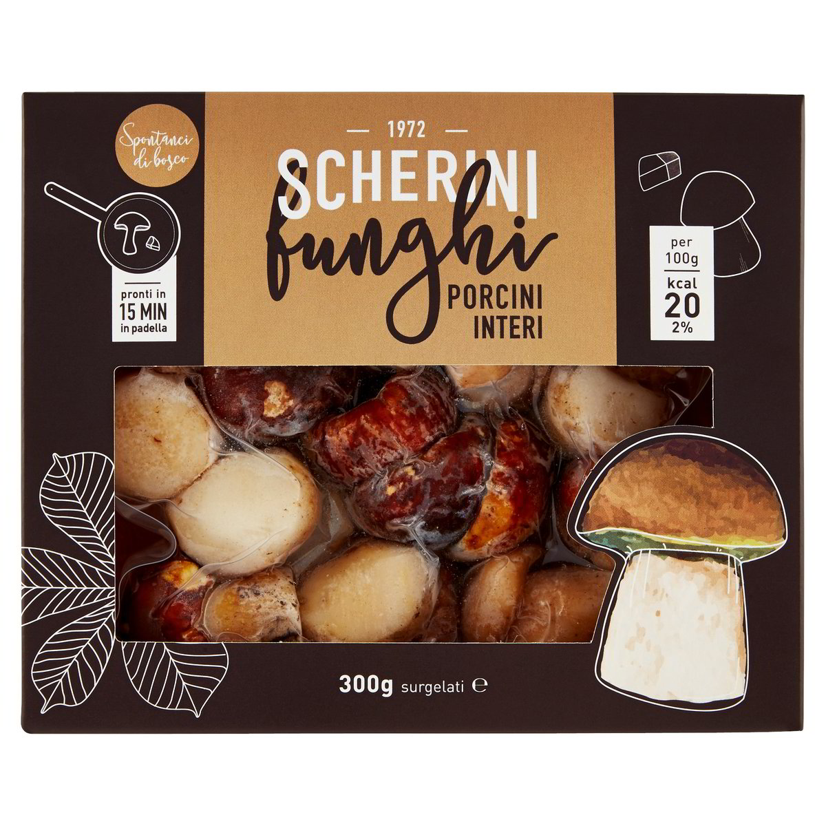 FUNGHI PORCINI INTERI SCHERINI GR.300 Tigros