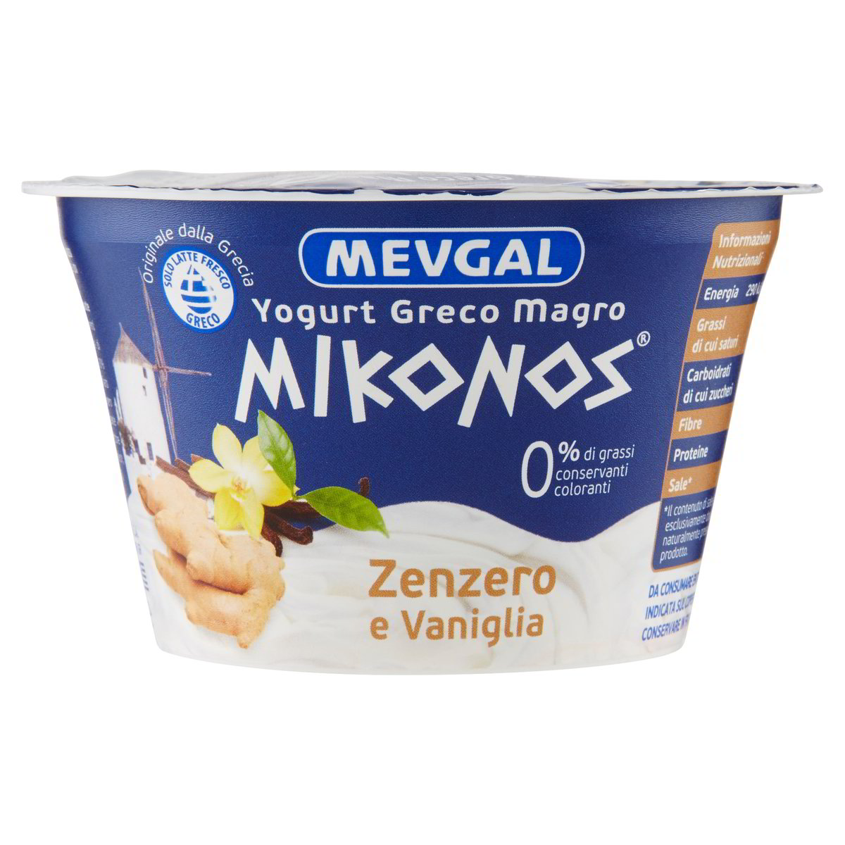 YOGURT GRECO ZENZERO/VANIGLIA MIKONOS MEVGAL GR.175 Tigros