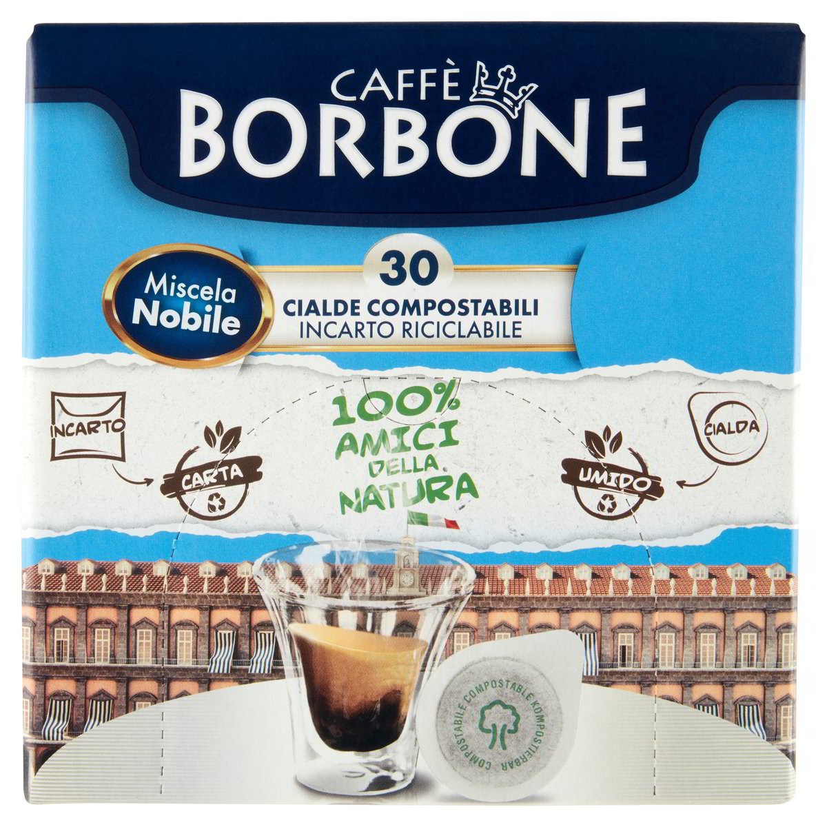 CAFFE' BORBONE 15 CIALDE miscela NOBILE