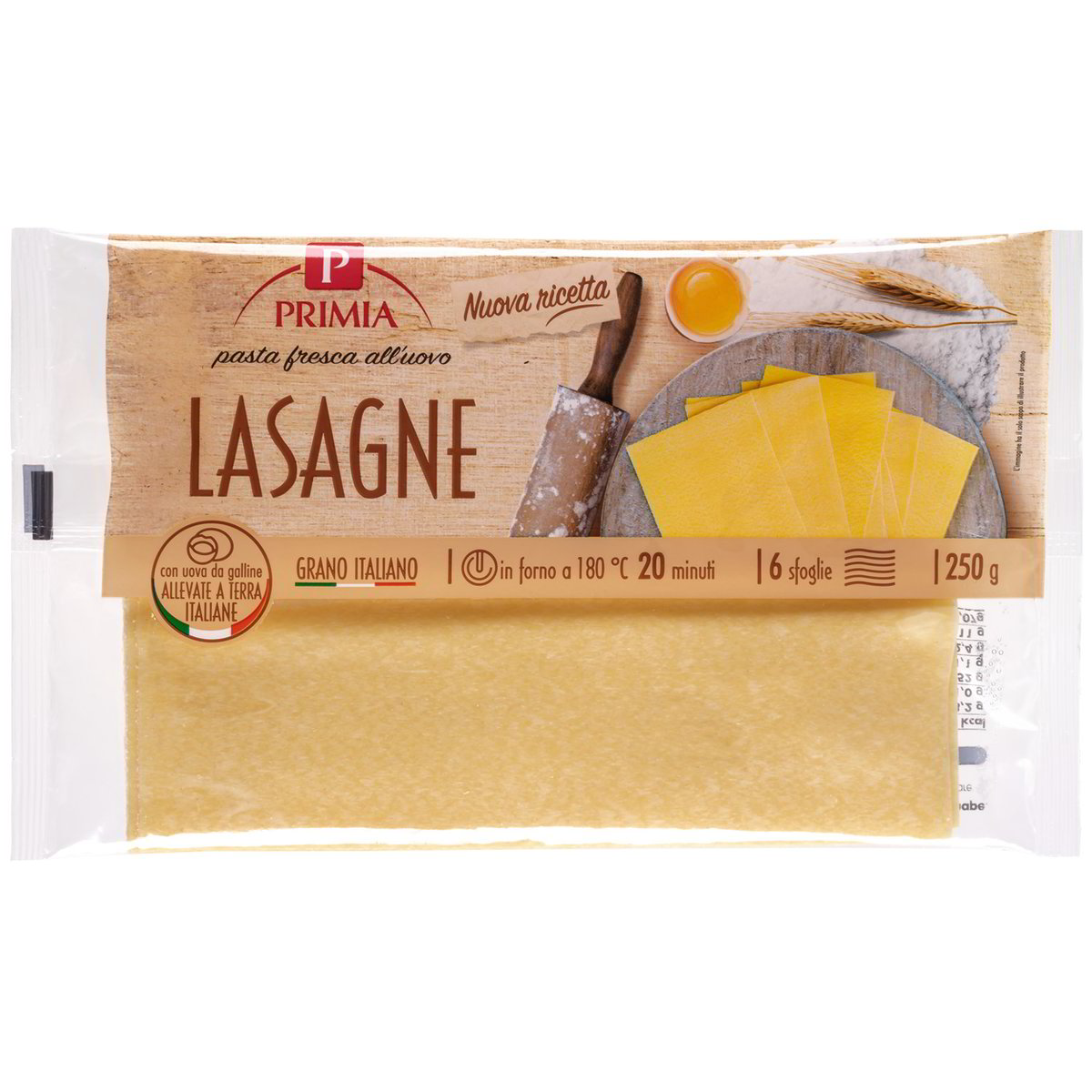 SFOGLIA DI LASAGNE PRIMIA 250 g - Tigros