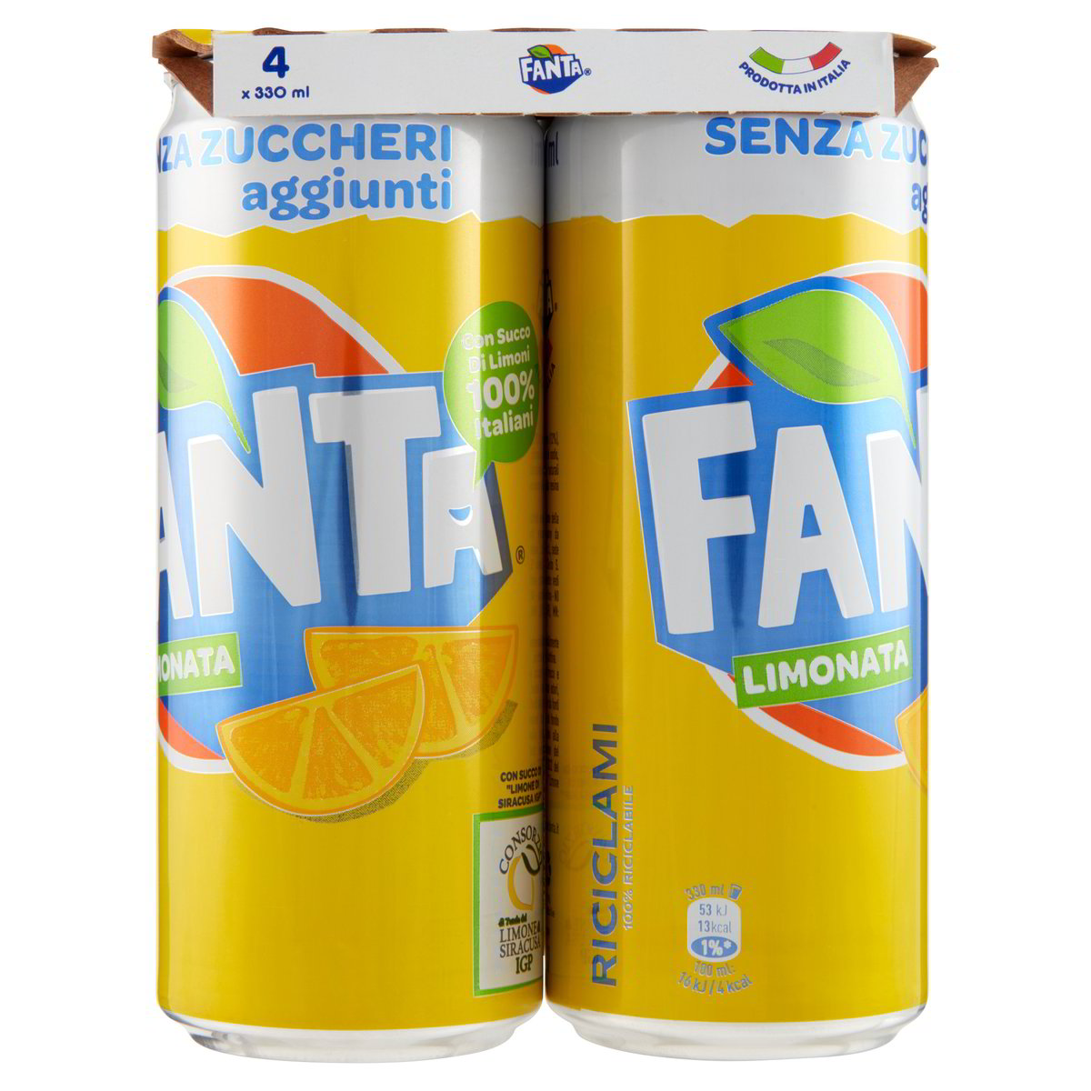 LEMON ZERO S/ZUCCHERI FANTA CL.33X4 Tigros