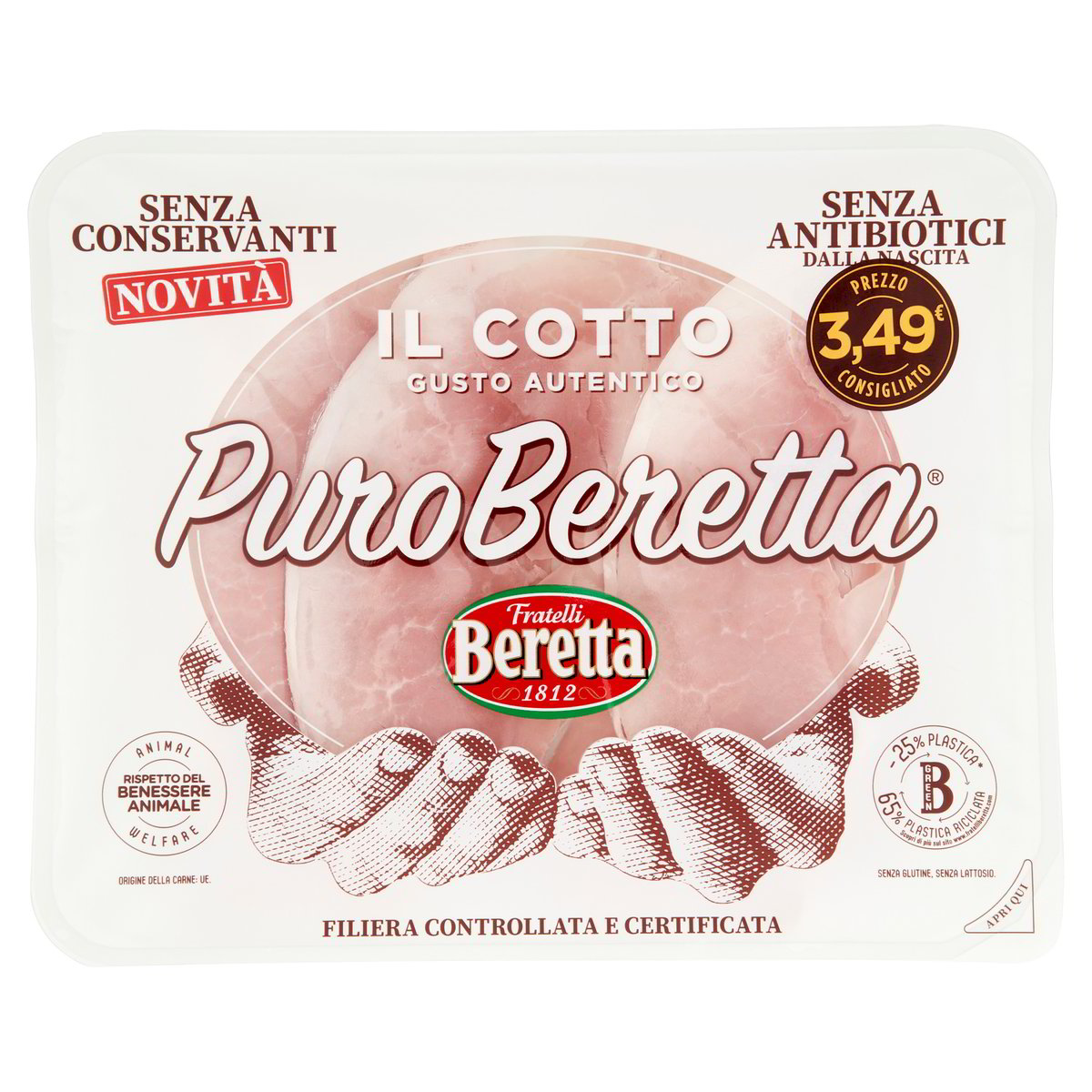 PROSCIUTTO COTTO PURO BERETTA GR.100 Tigros