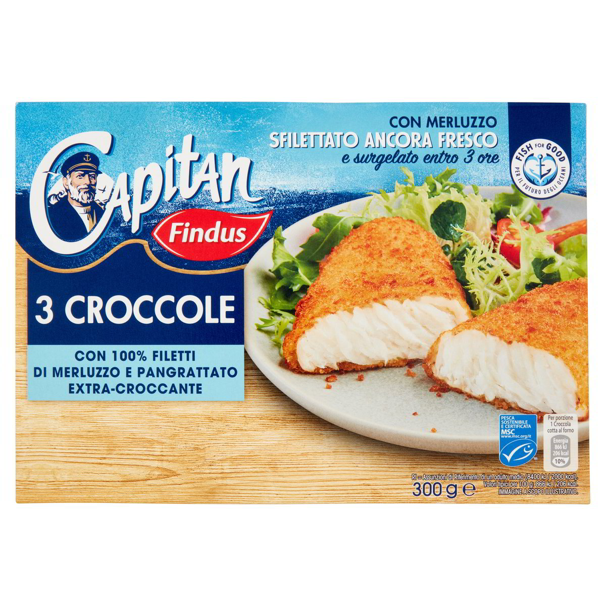 Findus Cod CROCCOLE FINDUS 300 g - 3 pz - Tigros