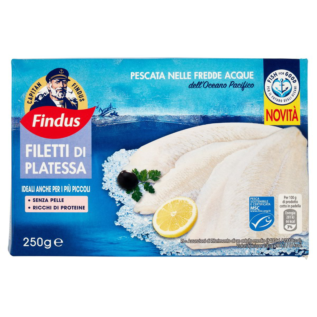 Findus Cod CAP.FILETTI PLATESSA PACIFIC FINDUS 250 g - Tigros