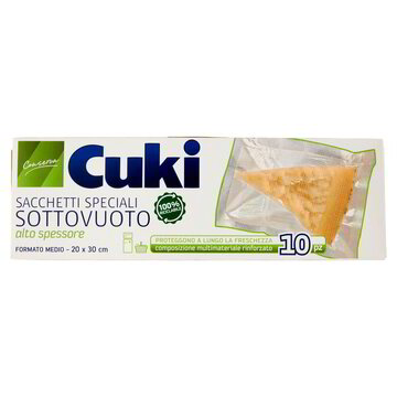 SACCHETTI SOTTOVUOTO M20X30 CUKI 10 pz